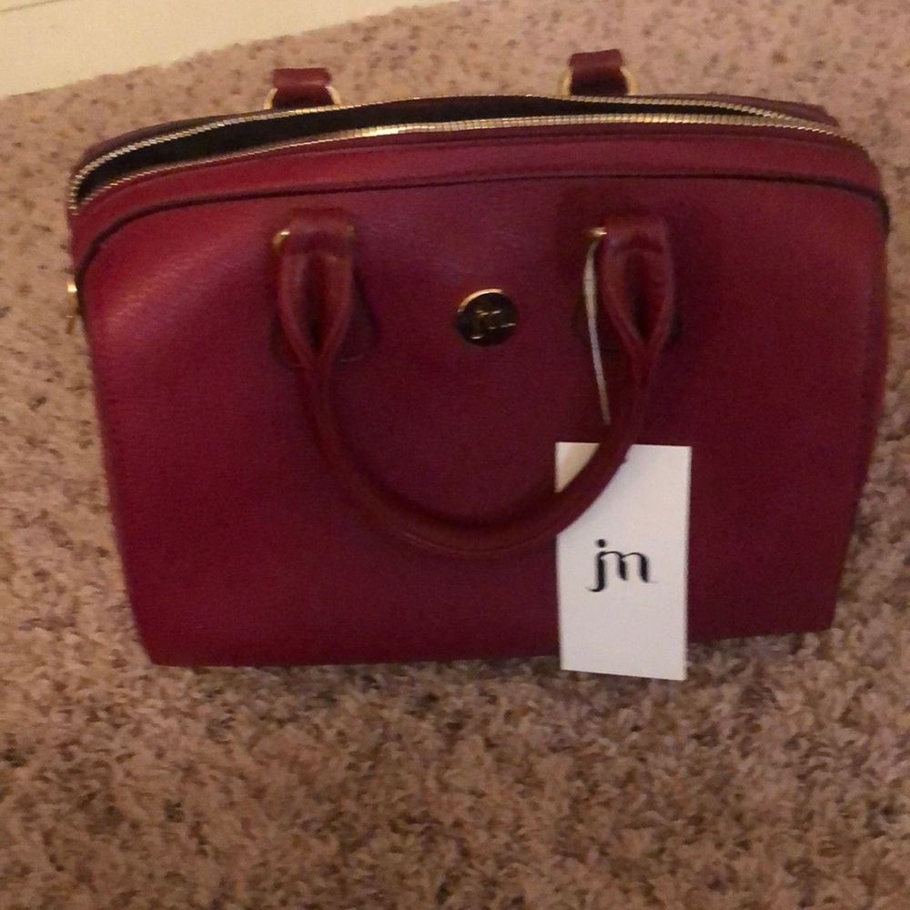 Maroon JM venture satchel